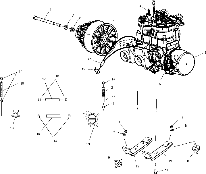 Engine mounting - s02nx6es