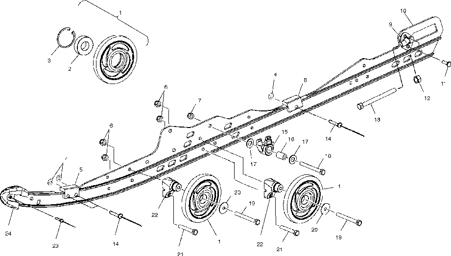 Rail mounting suspension - s02sr5as