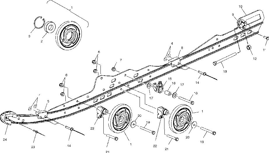 Rail mounting suspension - s02sr5bs