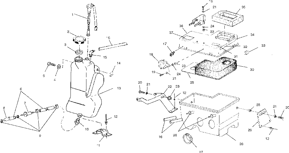 Oil tank _ air box - s02st4bs