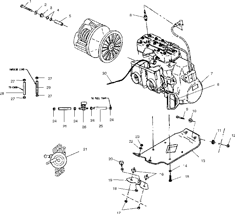 Engine mounting - s02st4bs