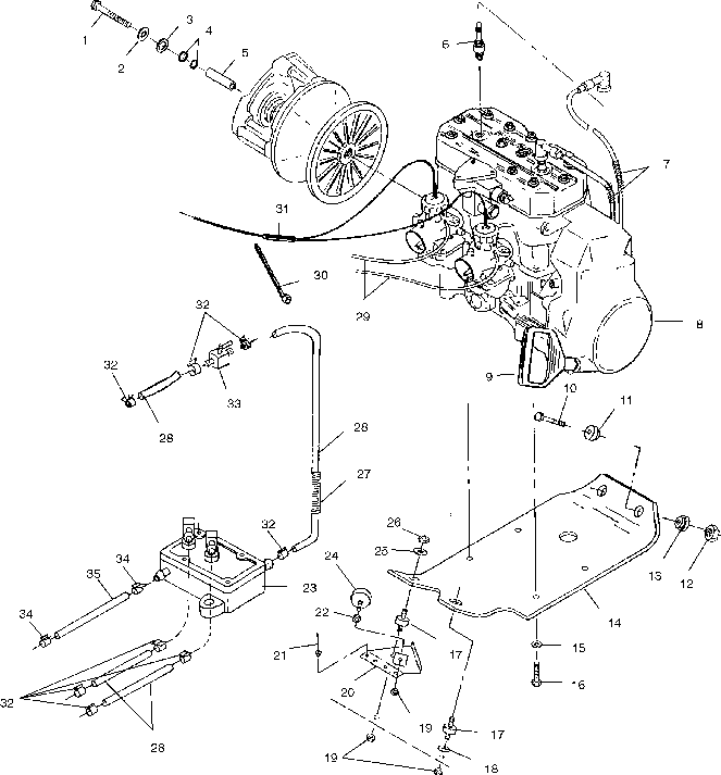 Engine mounting - s02su4bs_be