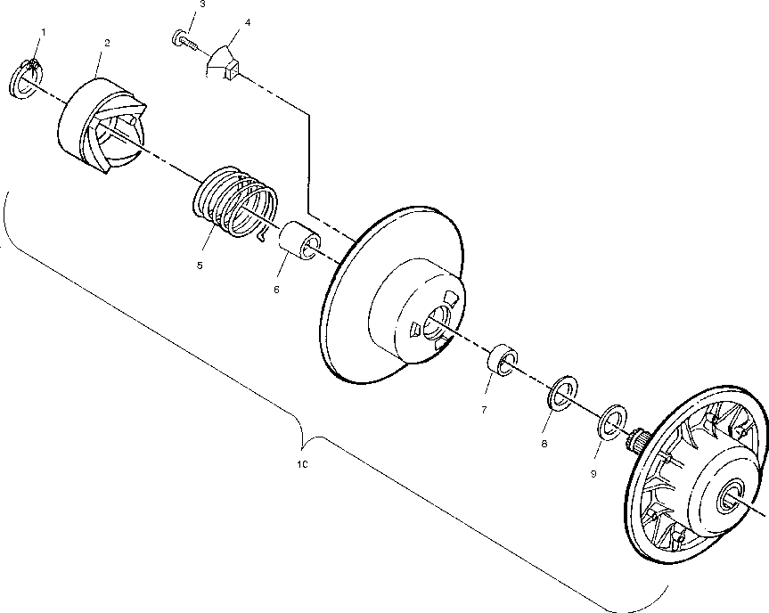 Driven clutch - s03nb3as_s03nd3as