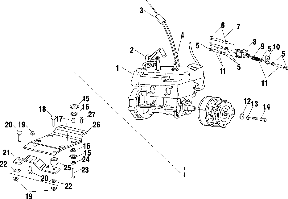 Engine mounting - s03nb3as_s03nd3as