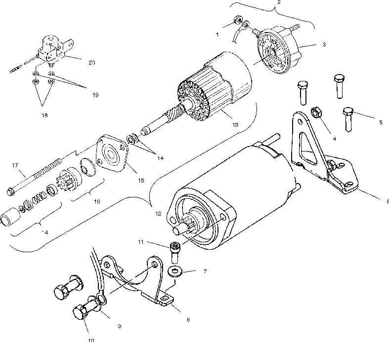 Starting motor - s03np5cs_5csa_5csb_6es_6esa_6esb-s03na5cs_6es-s03nf5cs_6es-s03ne5cs_6es