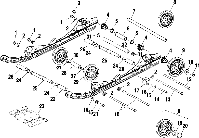 Rear suspension (m-10) - s03nf5bs-s03ne5bs