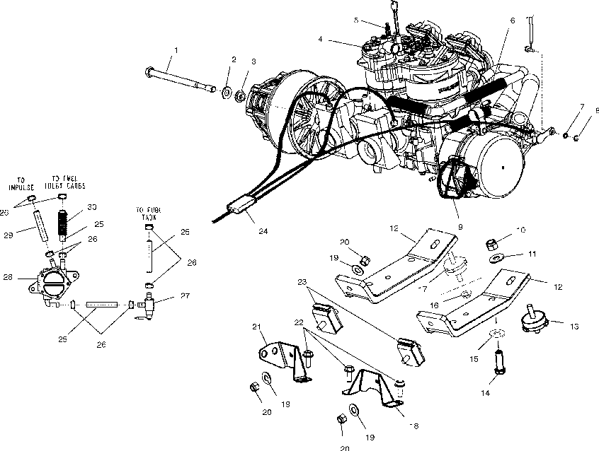 Engine mounting - s03np7cs_7csa_7csb_8cs_8csa_8csb-s03na7cs_8cs-s03nf7cs_8cs-s03ne7cs_8cs