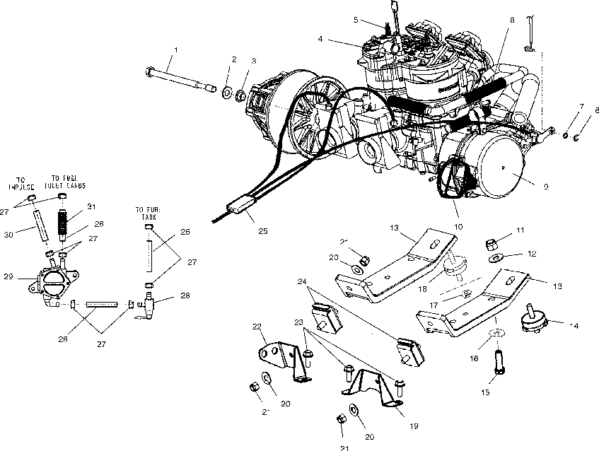 Engine mounting - s03nk6es