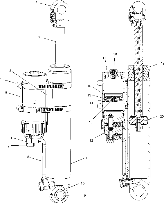 Shock (rear track) - s03nn8cs