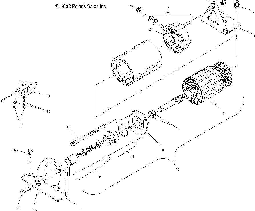 Starting motor - s04nd5bs