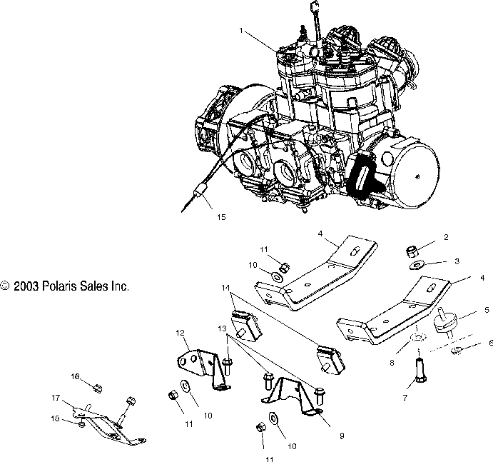 Engine mounting - s04nd6es_esa_esb