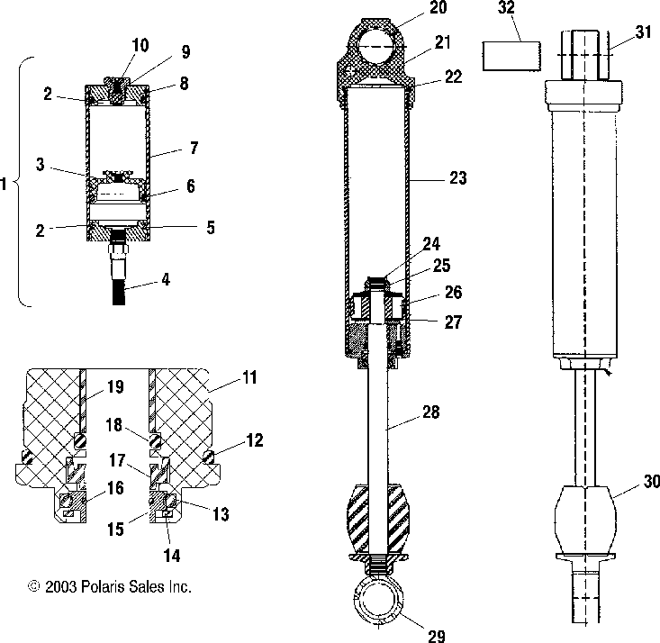 Shock (rear track)(m-10 ace) - s04nd7cs_csa_8cs_csa_csb