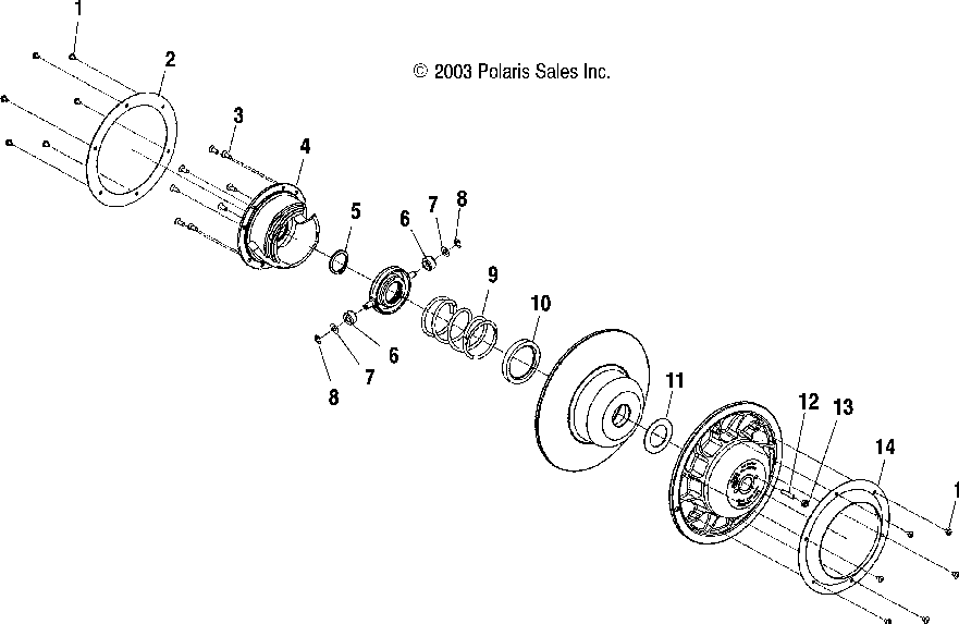 Driven clutch - s04nd7cs_csa_8cs_csa_csb