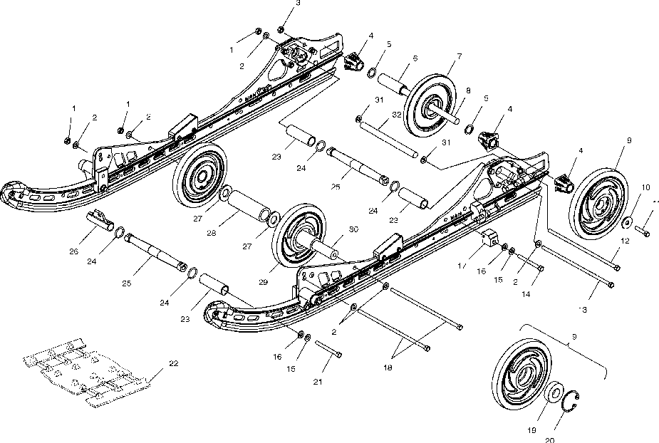 Rear suspension (m-10) - s04np5bs_a_b-s04ne5bs