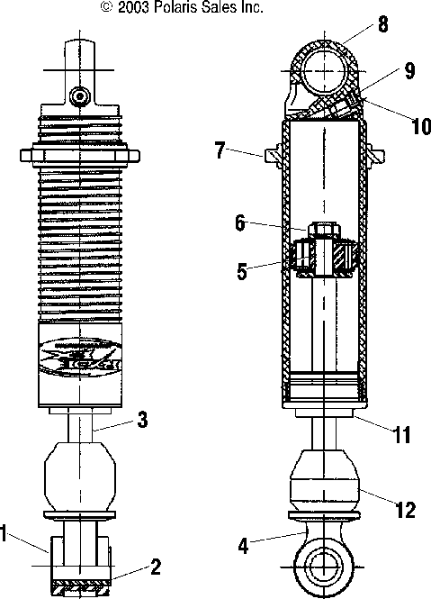 Rear track shock - s04nt7ds