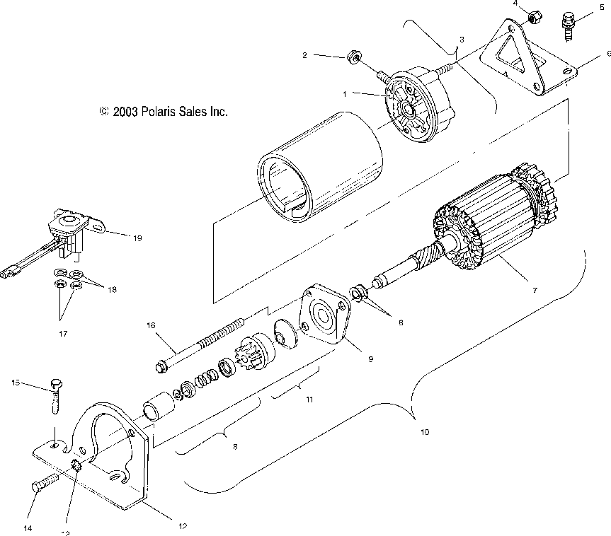 Starting motor - s04su4bs_be