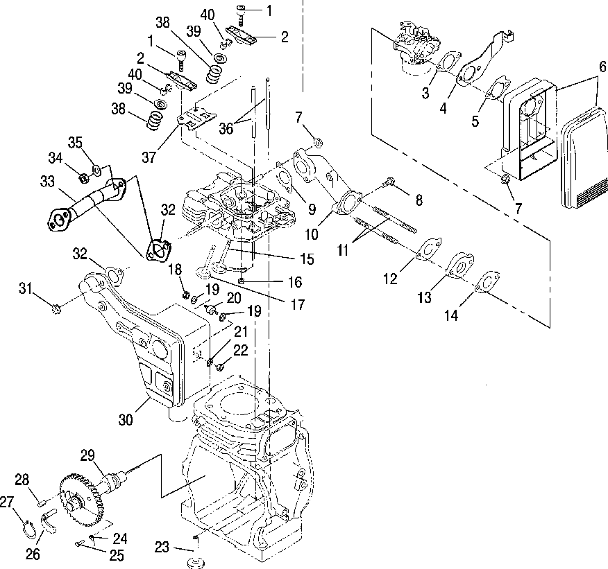 Intake and exhaust - s04wb1as_ae