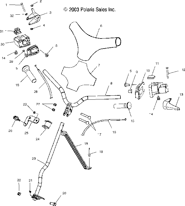 Handlebar and controls - s04wb1as_ae