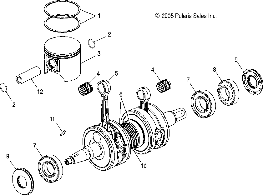 Piston and crankshaft - s07np5cs_ce