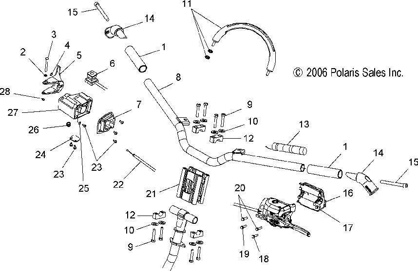 Handlebar mounting and controls - s07pk6fs_fe_pm6fs_pm6fsa