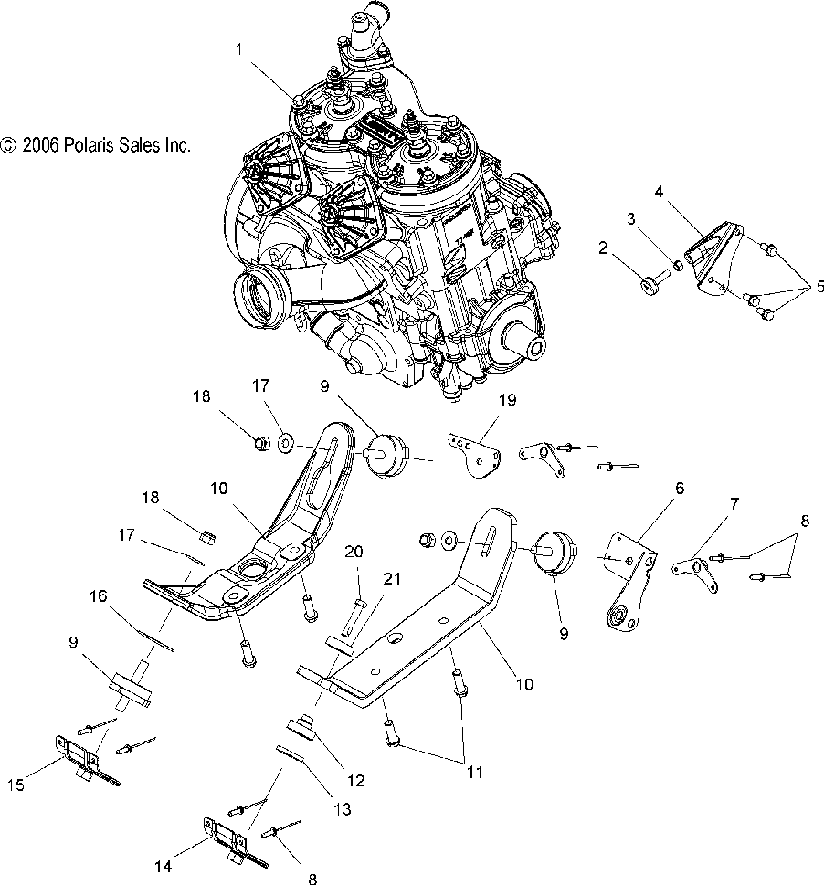 Engine mounting - s07pl7js_je