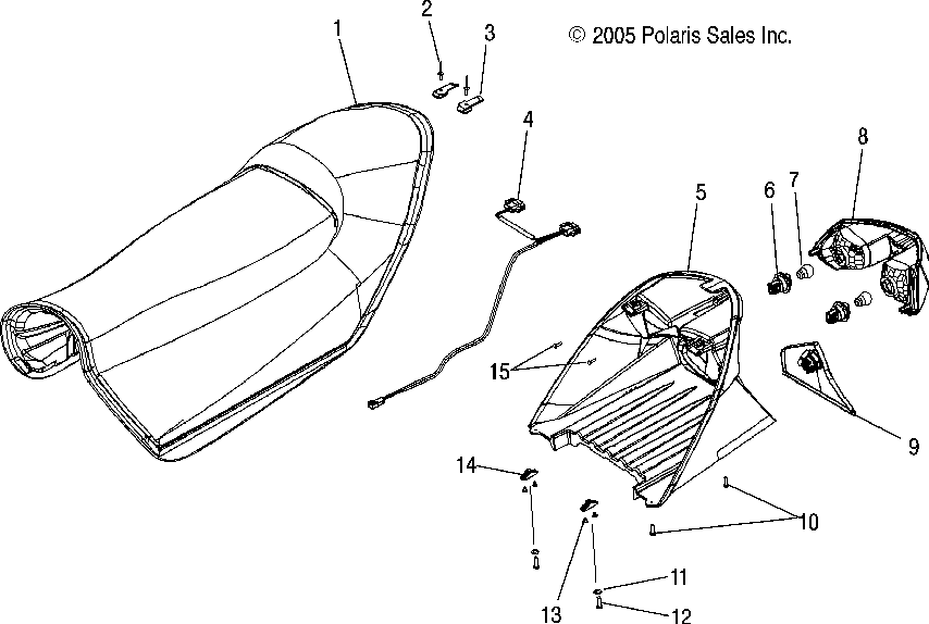 Seat and taillight - s07pp6fs_fsa_fsb