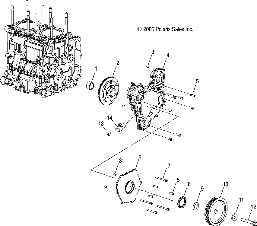 Engine drive gear and pulley - s07pp7fs_pp7fsa_pp7fe_pd7fs_pd7fe