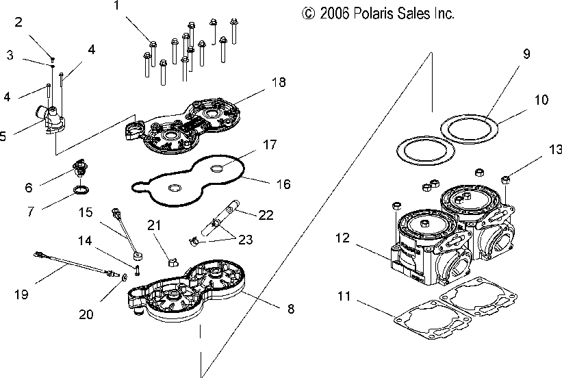 Engine cylinder - s07ps6hs_hsa_hsb