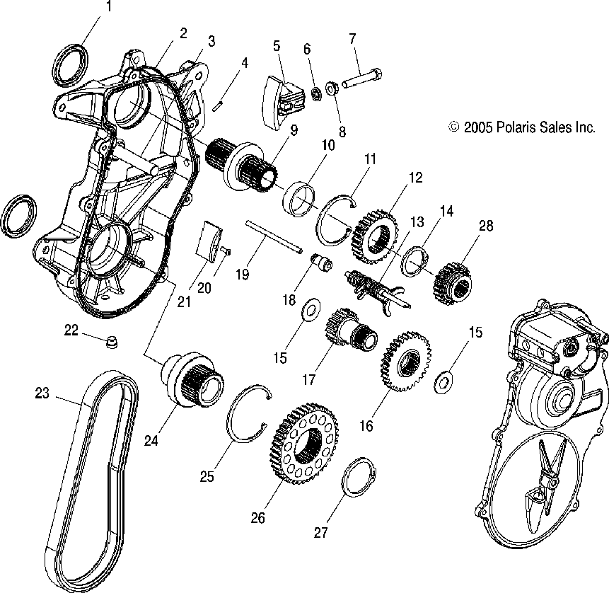 Gearcase assembly - s07pt7es_pt7ee_pt7fs_pt7fe