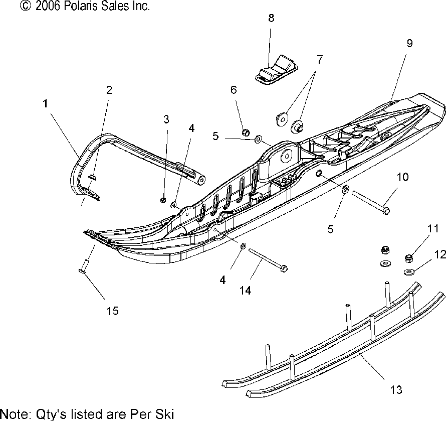 Ski assembly - s07pt7es_pt7ee_pt7fs_pt7fe