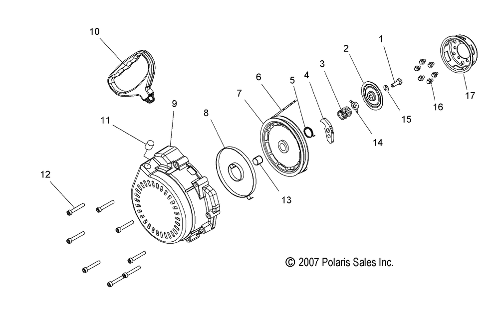 Engine recoil starter - s10bf6ksl_ksa_kea