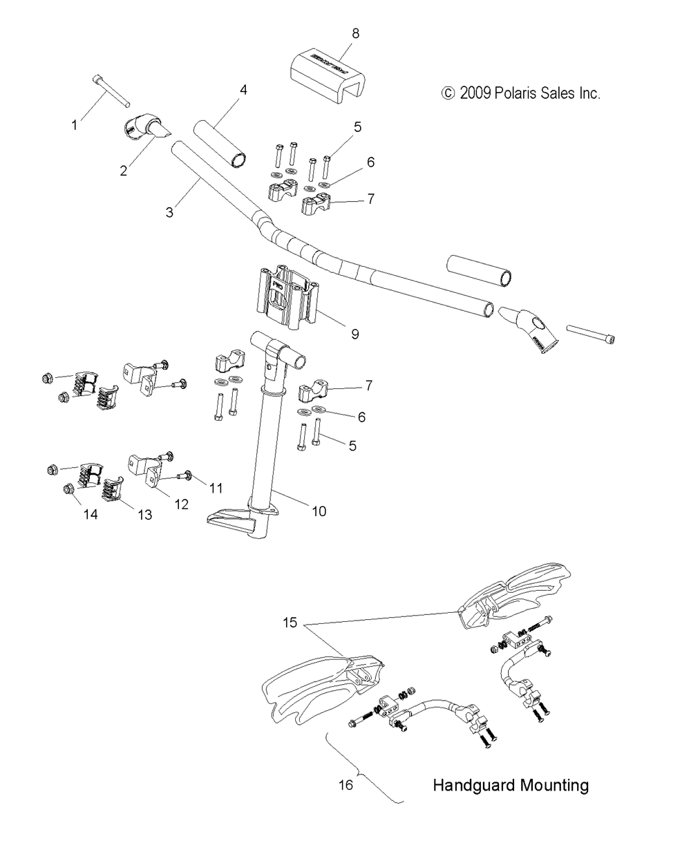 Steering upper and handlebar asm. - s10bf6ksl_ksa_kea