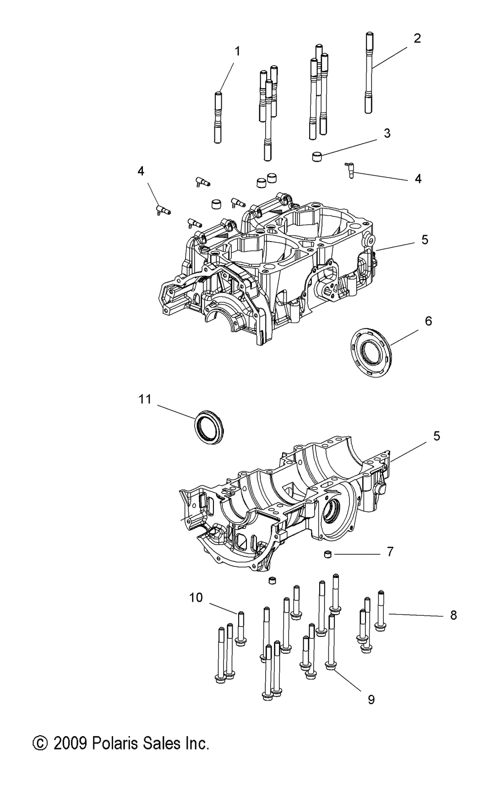 Engine crankcase - s10bf6ksl_ksa_kea