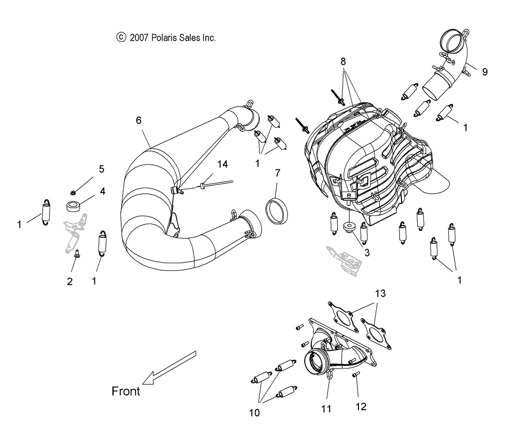 Engine exhaust system - s10mx6jsa_jea