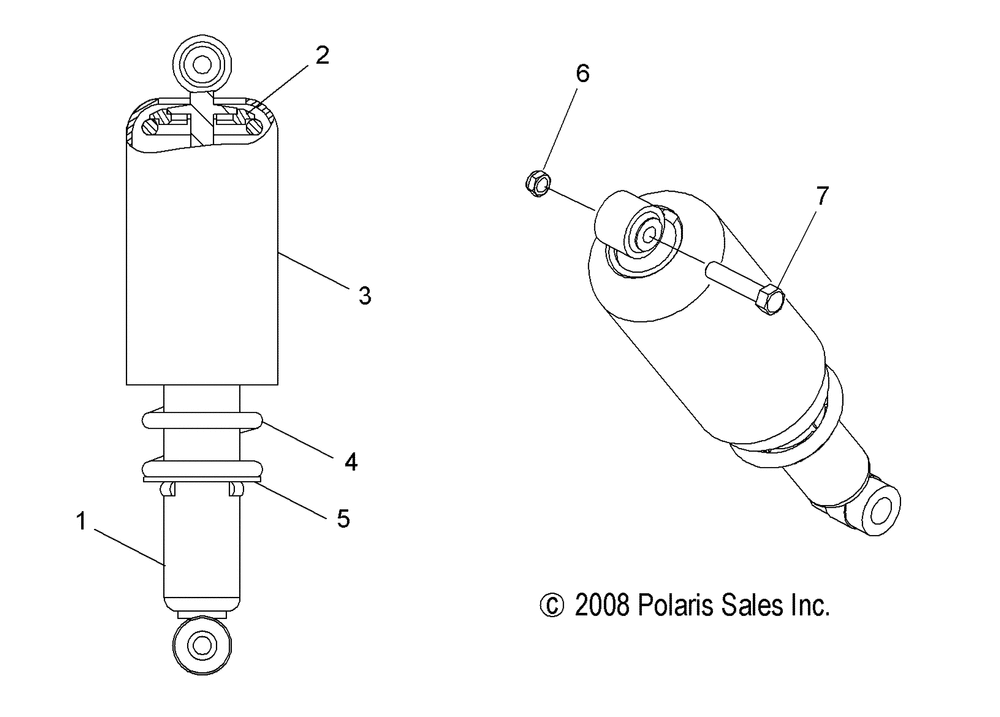 Suspension shock front track - s10nj5bsa_bsl