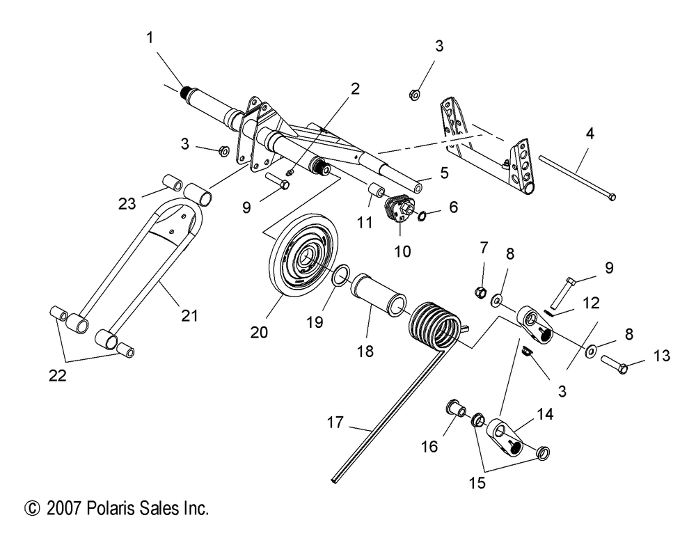 Suspension torque arm rear - s10pb8esa_esl