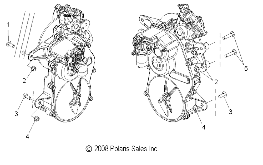 Drive train gearcase mounting - s10pd7fsl