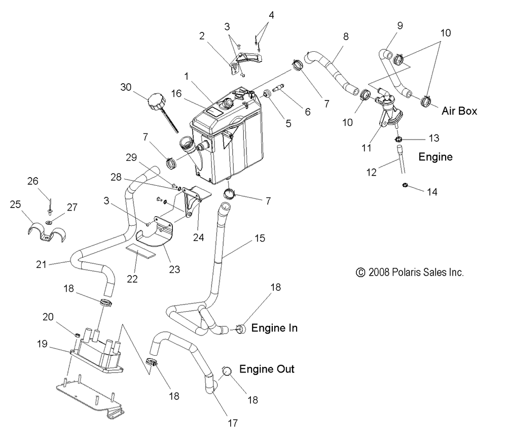 Engine oil cooling system - s10pd7fsl