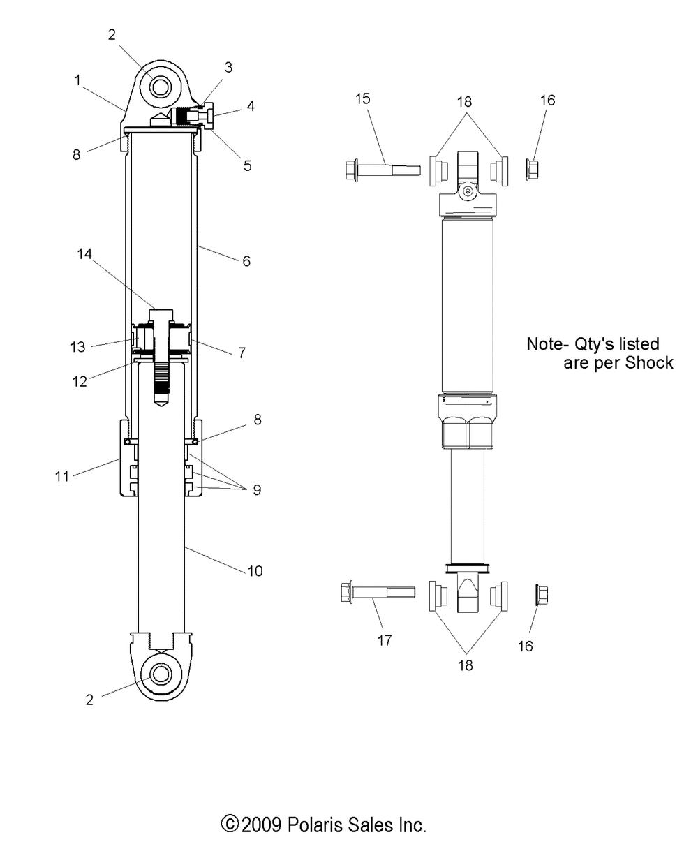 Suspension shock ifs