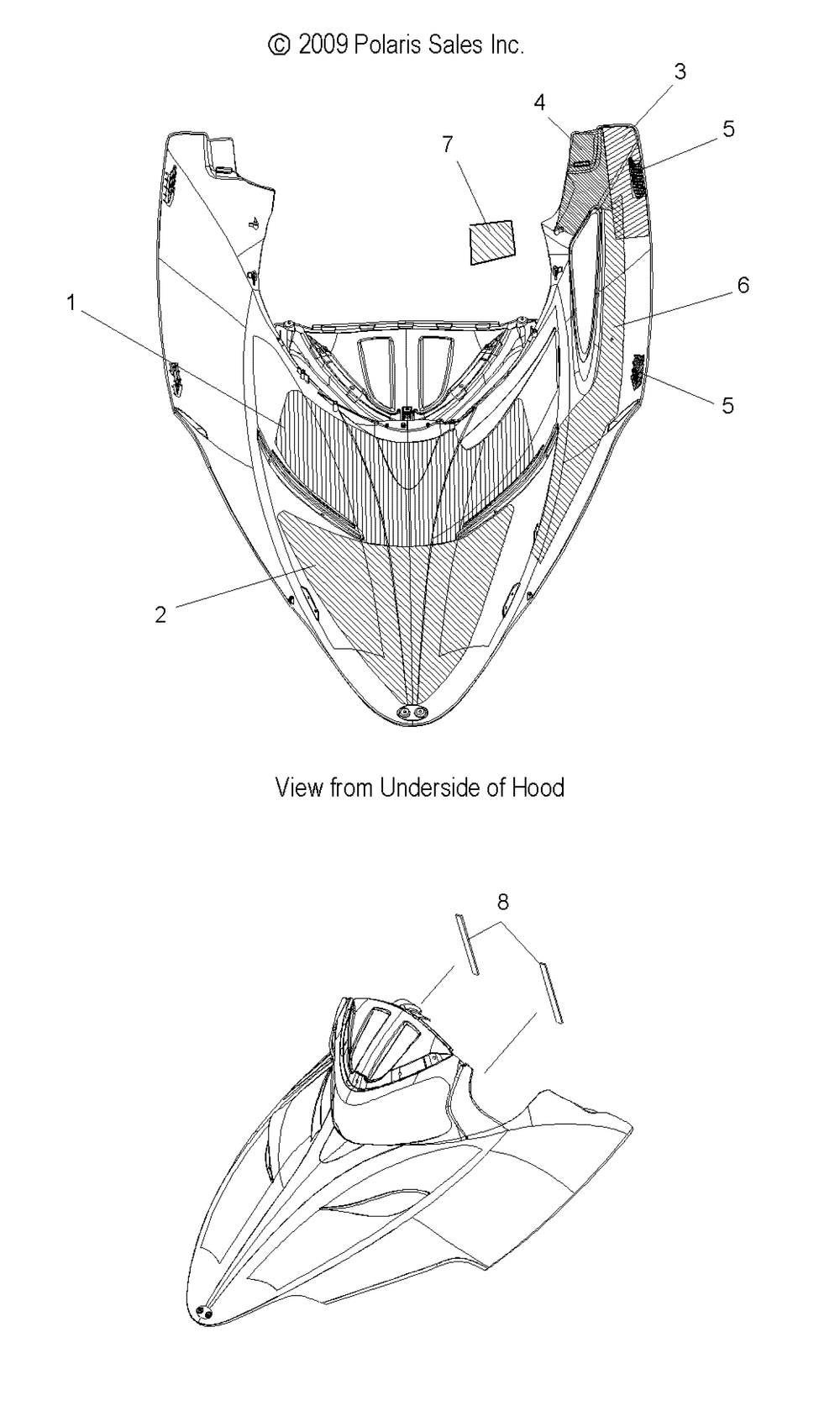 Body hood foam and foil - s10pg8_ph8 all options