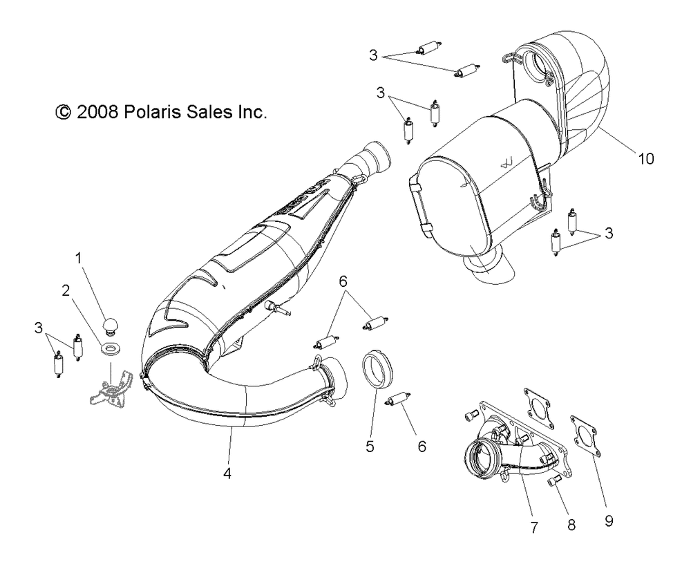 Engine exhaust - s10pk6hsa_hsl_hea_pm6hsa_hsl