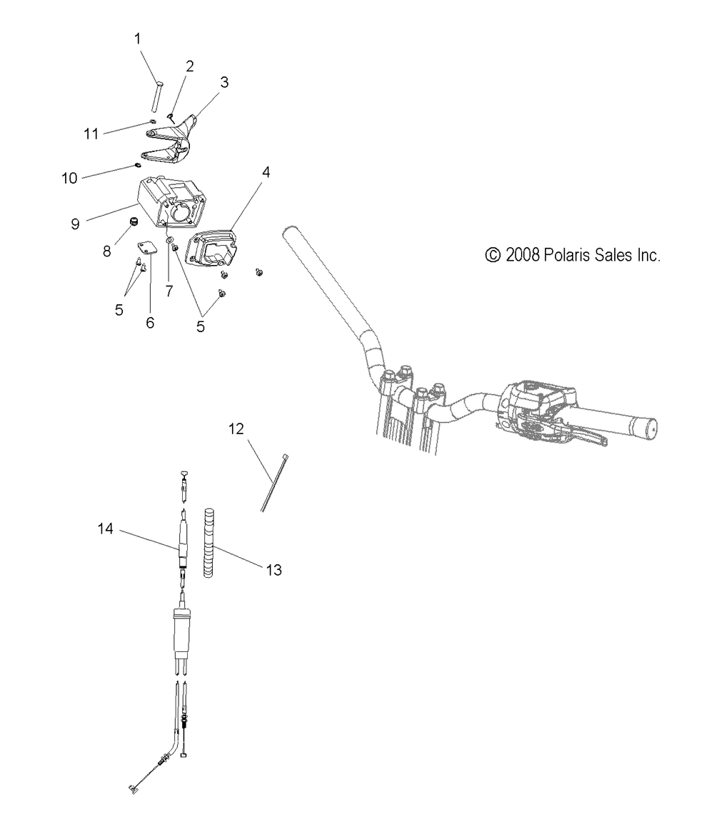 Engine throttle control asm. - s10pk6hsa_hsl_hea_pm6hsa_hsl