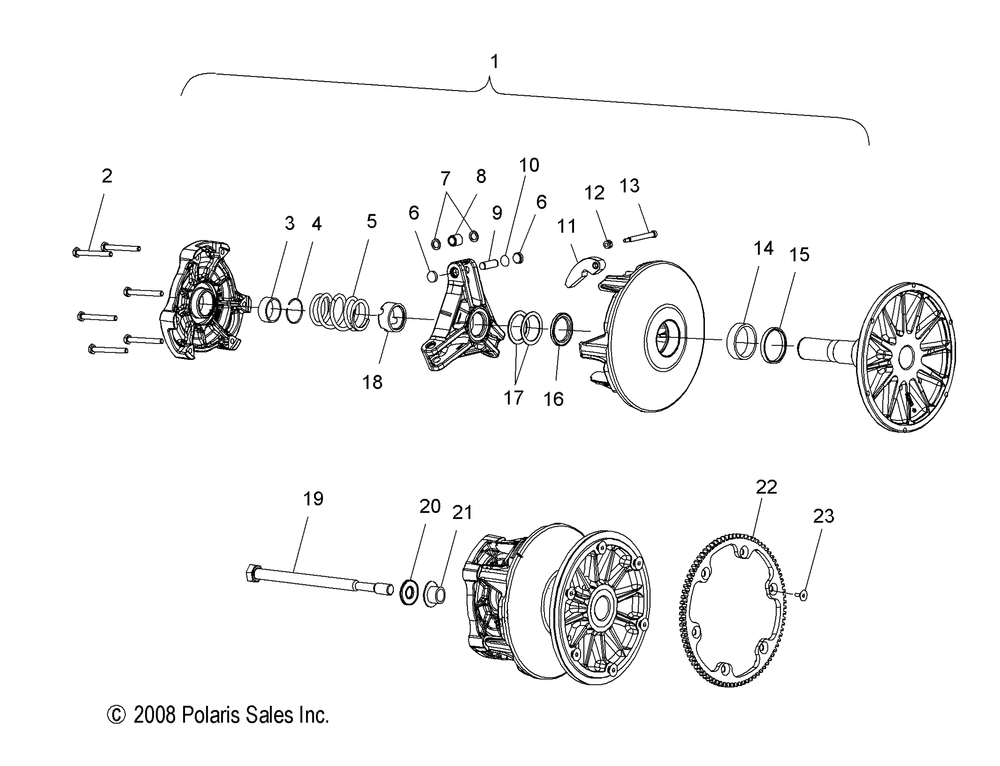 Drive train clutch primary - s10pk8esa_esl_eea_pm8esa_esl