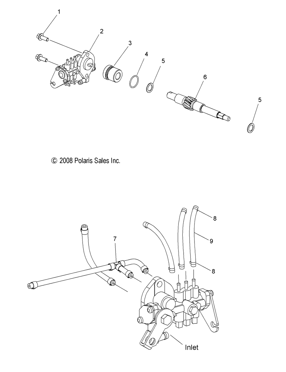 Engine oil pump and lines - s10pl8esa_eea