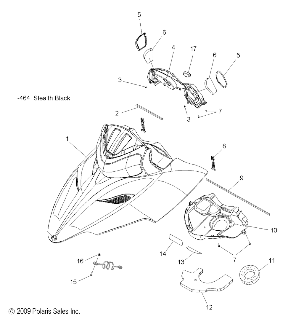 Body hood asm. - s10pl8esa_eea