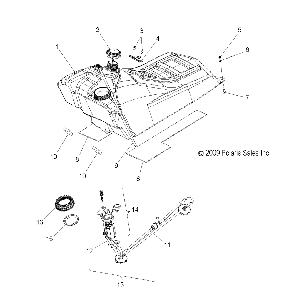 Fuel system fuel tank asm. - s10pp8 all options