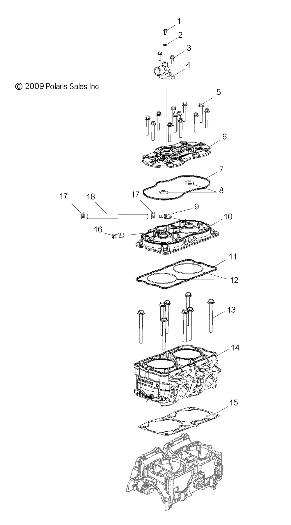 Engine cylinder - s10pp8 all options