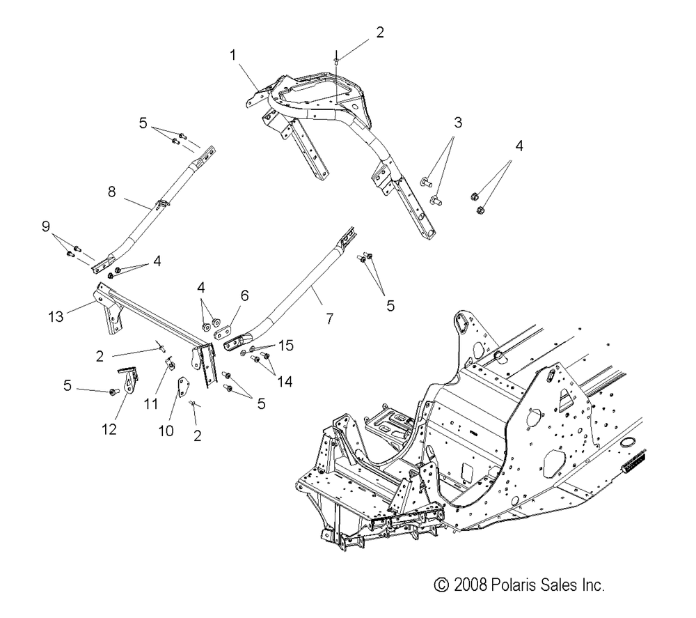 Chassis front asm. - s10pp8 all options