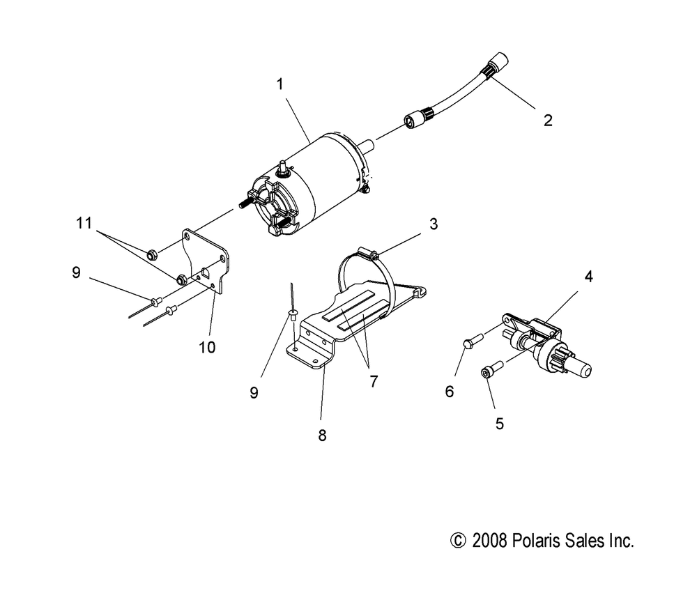 Engine starter motor - s10pr6_pd6 all options