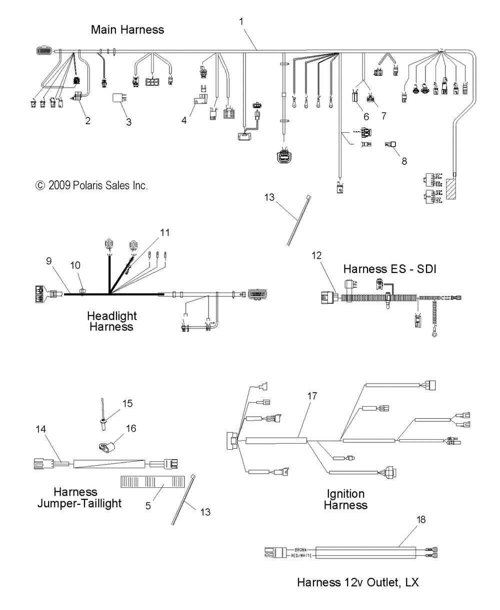 Electrical wiring harnesses - s10pr6_pd6 all options